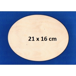 SKLEJKA #3mm Owal 21x16cm / tabliczka 21x16cm , podkładka 21x16cm / 0380